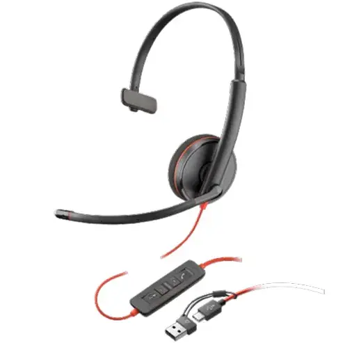 Plantronics Blackwire C3210 Mono USB C A Headset