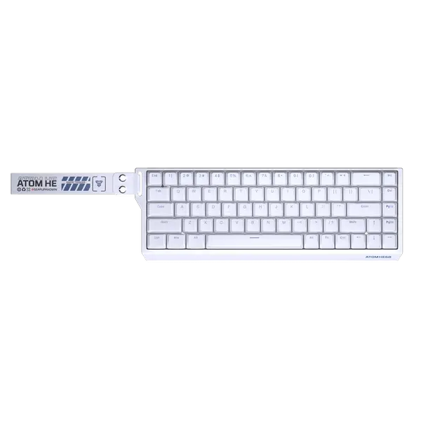 Fantech Atom HE68 MK811 Wired Magnetic Keyboard - White (Emerald Switch)