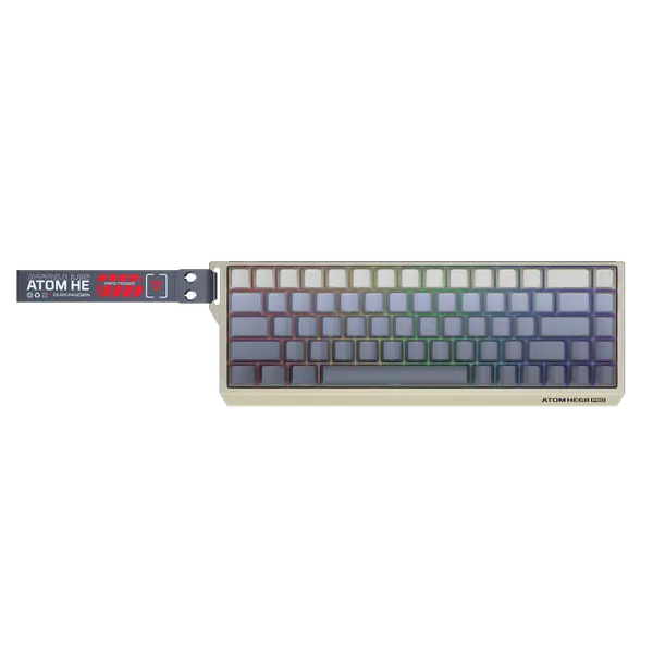 Fantech Atom HE68 Pro MK922 Wireless Magnetic Keyboard - Retro Beige (Emerald Switch)