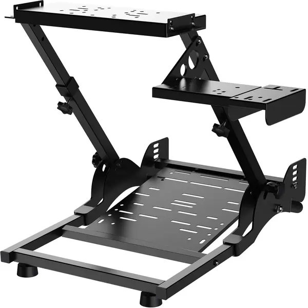 PXN A10 Steering Wheel Stand - 11KG Foldable, Adjustable, Portable Racing Sim Metal Stand - Universal Fit for V10, V99, G29, G920, G923, T248, T300, TGT, Apex & More Racing Wheel