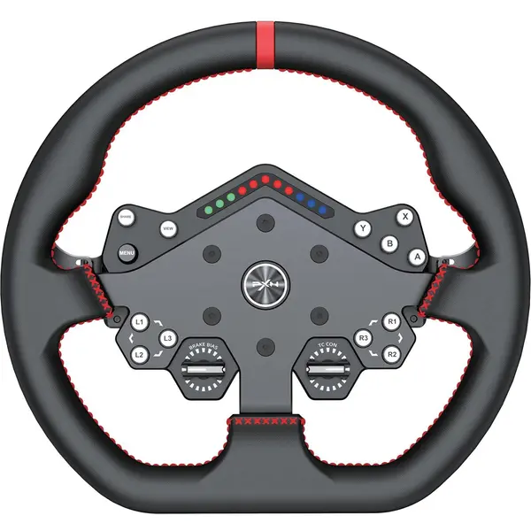PXN W DS R2 Gaming Racing Wheel – Quick Release, 4 Paddle Shifters, Dynamic RGB Rev Lights, Microfiber Leather Grip, 11.8-Inch PC Steering Wheel, Compatible with VD4 / VD6 / VD10 Direct Drive Bases