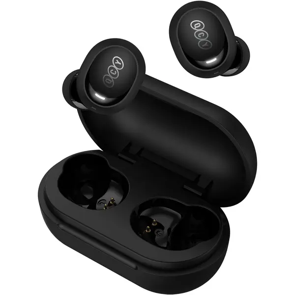 QCY ArcBuds Lite True Wireless Earbuds With 5.3 Bluetooth Connection, 32 Hours Long Battery Life, ENC Technology Offers Crystal-Clear Calling, IPX4 Sweatproof and Waterproof and Touch Controls - Black