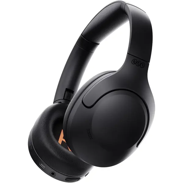 QCY H3 Lite Active Noise Cancelling Headphones, Wireless Over Ear Bluetooth Headphones, 60H Playtime, Muti-Point Connection, Bluetooth 5.3 Headsets for Travel, Home Office - Black