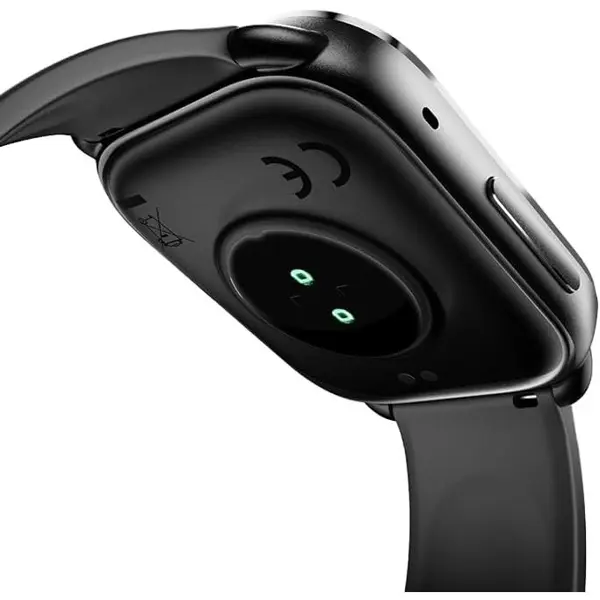 QCY Watch GS Smart Sports Watch With 2.02 Large Display, 100 and More Watch Faces, Bluetooth Call, Health & Sleep Monitoring,100+ Sport Mode, 10 Days Battery Life & Message & Call Notification - Black