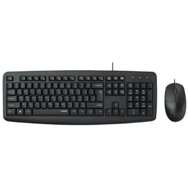 Rapoo NX1600 USB Keyboard and Mouse Combo - Black