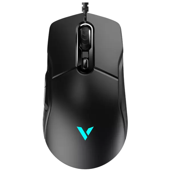 Rapoo VT200 Wired IR Optical Gaming Mouse with Ergonomic Design, 6200 DPI, 8 Programmable Buttons, 1000Hz USB Polling Rate, Onboard Memory - Black