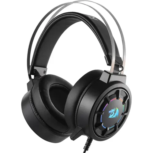 Redragon H314 Grendel RGB Gaming Headset - Wired Computer Headset with 40mm Drivers, USB Connection, Lightweight Design, and Soft PU Leather Ear Cushions for Ultimate Comfort