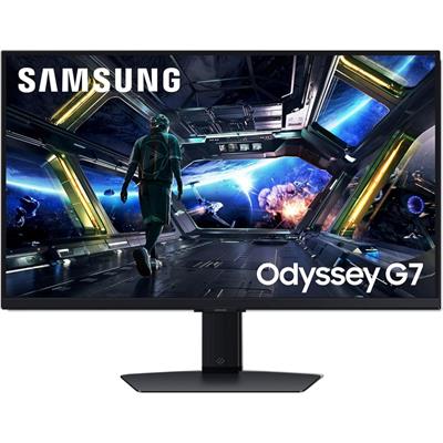Samsung Odyssey G7 (G70D) 32” 4K UHD IPS 144Hz 1ms(GtG) Smart Gaming Monitor, AMD Freesync Premium, Vivid Colors, Adjustable Stand, Black Equalizer