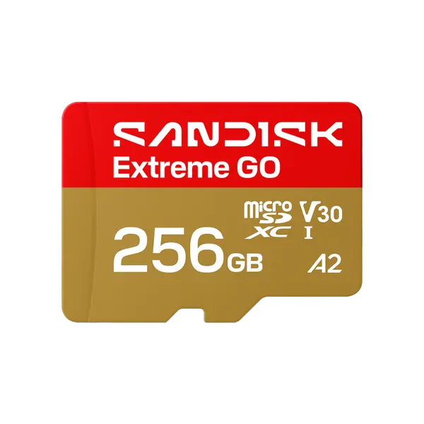SanDisk Extreme GO 256GB microSD UHS-I Memory Card