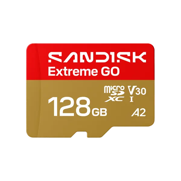SanDisk Extreme GO 128GB microSD UHS-I Memory Card