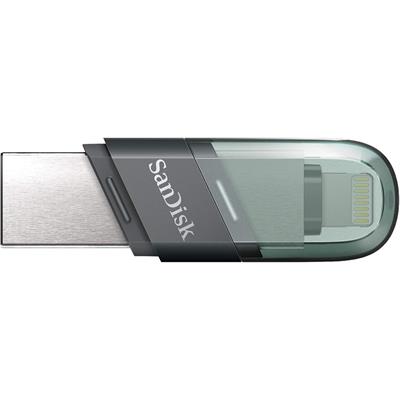 SanDisk 64GB iXpand USB Flash Drive Flip for iPhone - Sea Green