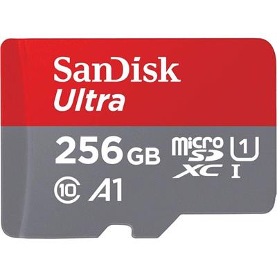SanDisk Ultra 256GB microSDXC UHS-I microSD with SD Adapter, 150MB/s Read, Memory Card, for Smartphones