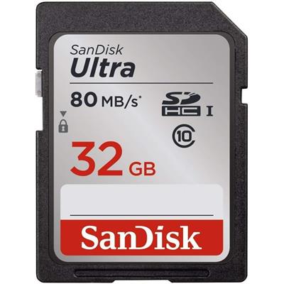 SanDisk Ultra 32GB Class 10 SDHC UHS-I Memory Card up to 120MB/s