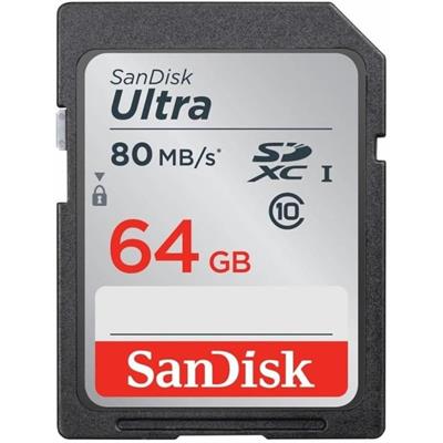 SanDisk Ultra 64GB Class 10 SDHC UHS-I Memory Card up to 140MB/s