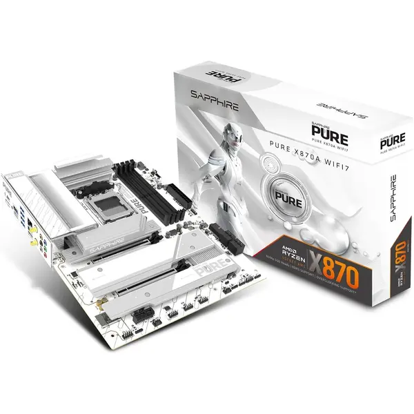 Sapphire Pure X870A WiFi 7 DDR5 AMD AM5 ATX Motherboard