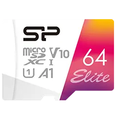 Silicon Power Elite Colorful 64GB microSDXC Memory Card