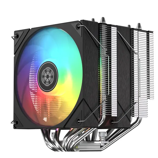 SilverStone Frost Mage 620 ARGB Dual-Tower CPU Cooler with 6 Heat-Pipes and 120mm PWM Controlled Fans