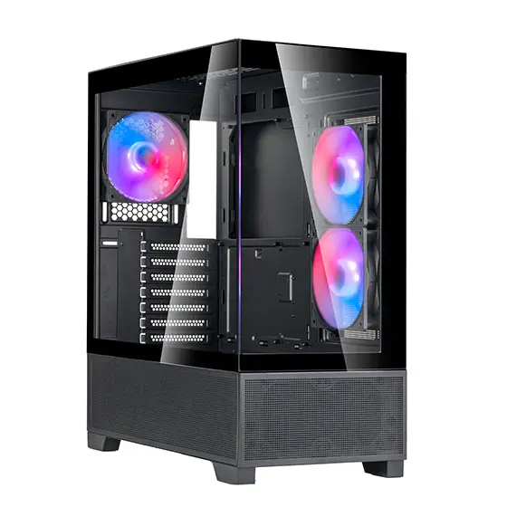 SilverStone Lucid 05 ARGB Exquisite ATX Gaming Case - Black