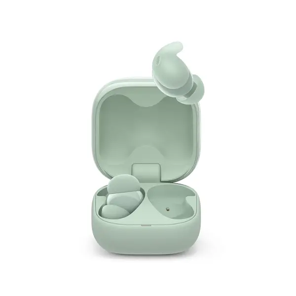 Sony Linkbuds Fit WF-LS910 Active Noise Cancelling Wireless Bluetooth in Earbuds, Comfortable Fit with New Supporters, High Call Quality with AI - Green