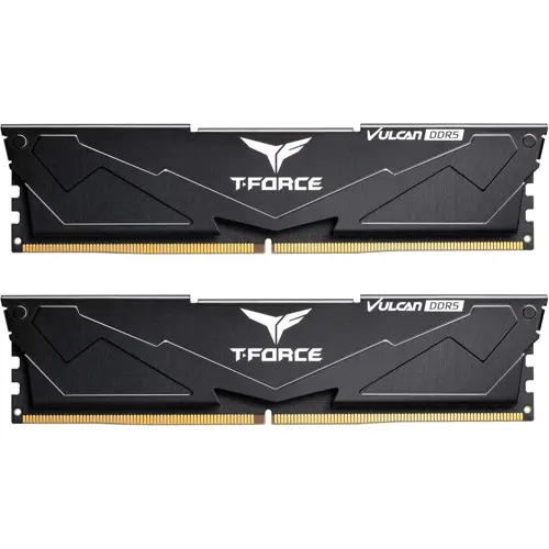 TeamGroup T-Force Vulcan 64GB (2x32GB) 6000MHz (PC5-48000) CL38 DDR5 Intel XMP 3.0 & AMD Expo Compatible Desktop Memory Ram Black
