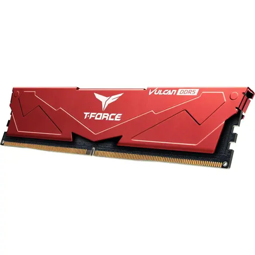 TeamGroup T-Force Vulcan 64GB (2x32GB) 6000MHz (PC5-48000) CL38 DDR5 Intel XMP 3.0 & AMD Expo Compatible Desktop Memory Ram Red