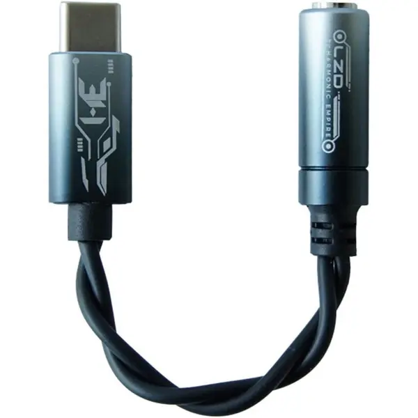 Tangzu HE Long Zhong DUI USB C to 3.5mm Audio Adapter, Hi-Res 24bit/192KHz USB C to Aux Dongle HiFi Headphone Jack Cable Cord Compatible with PC, Android and iOS System Mobile Devices