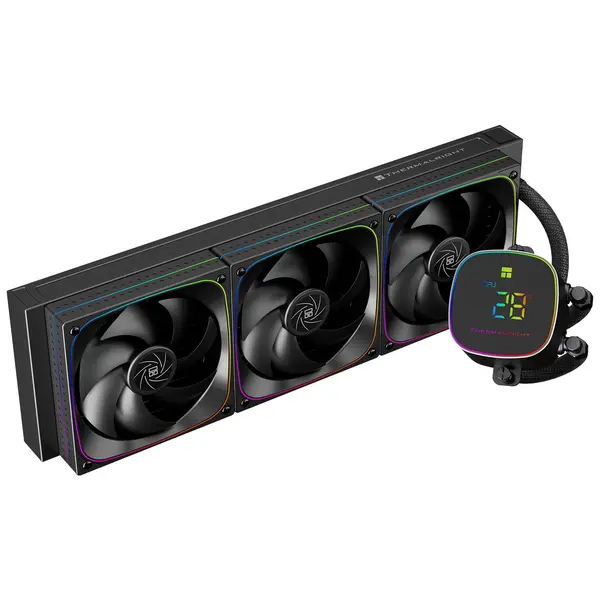 Thermalright Frozen Horizon 360 Digital ARGB Black AIO 360mm CPU Liquid Cooler with Temperature Display