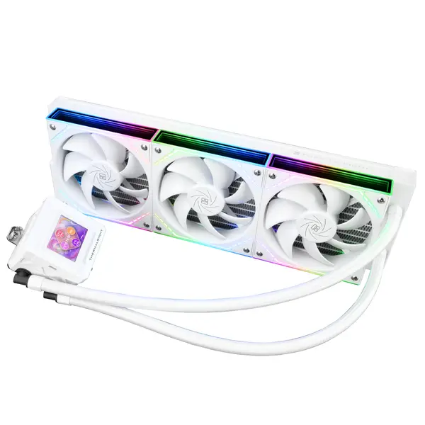 Thermalright Frozen Warframe 360 SE ARGB White V2 360mm AIO Liquid CPU Cooler, 2" LCD Screen, 3 x TL-M12Q 120mm ARGB PWM Daisy-Chain Fans, 3000RPM Pump