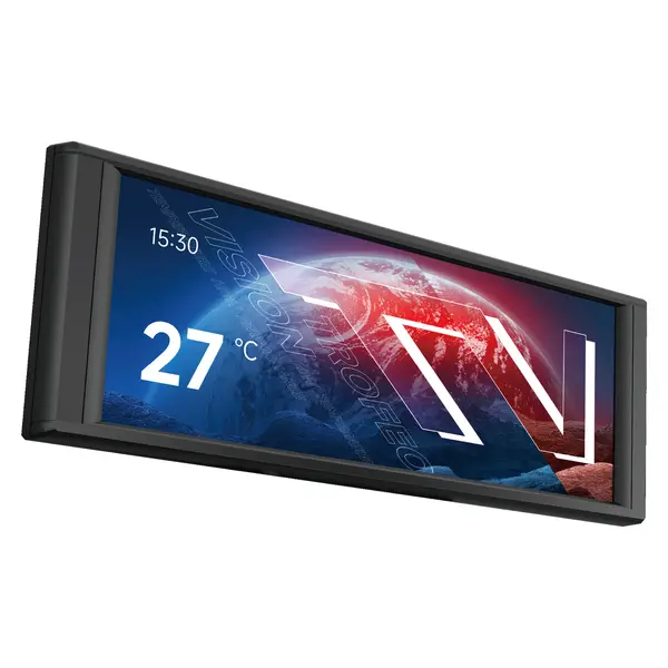 Thermalright Trofeo Vision LCD AIO Display 6.86” PC Monitor, USB Type-C Screen for Real-Time Hardware Monitoring, with Preset & DIY Themes for Gaming PC Case/CPU Cooler (Black)