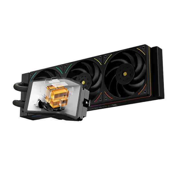 Thermalright Wonder Vision 360 UB ARGB Black CPU AIO Liquid Cooler - Rotatable 6.67'' Curved Screen 3D Effect, 2K Resolution, 2150RPM TL-UB36 Fans, for AM4/AM5 & Intel 1700/1851