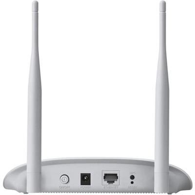 TP-Link TL-WA801N WiFi Access Point, 2.4Ghz 300Mbps, Supports Multi-SSID/Client/Bridge/Range Extender, 2 Fixed Antennas, Passive PoE Injector Included