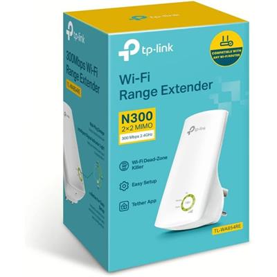 TP-Link TL-WA854RE 300 Mbps WiFi Extender, Smart Signal Indicator Light WiFi Booster, WiFi Range Extender Repeater, Internet Booster, Expand Wider WiFi Coverage, App Control Easy Plug-in