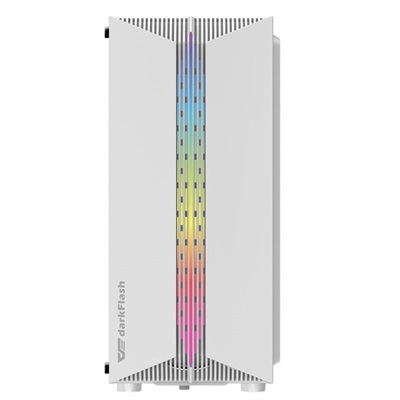 DarkFlash DK151 RGB Mid-Tower ATX Case - White
