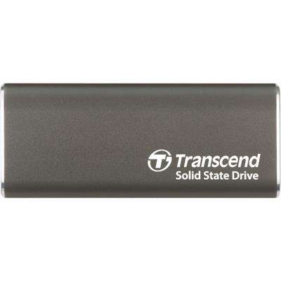 Transcend ESD265C 500GB External Solild State Drive, Portable SSD, Slim & Sleek Lightweight, Aluminum casing, Up to 1050 MB/s,Type A and C