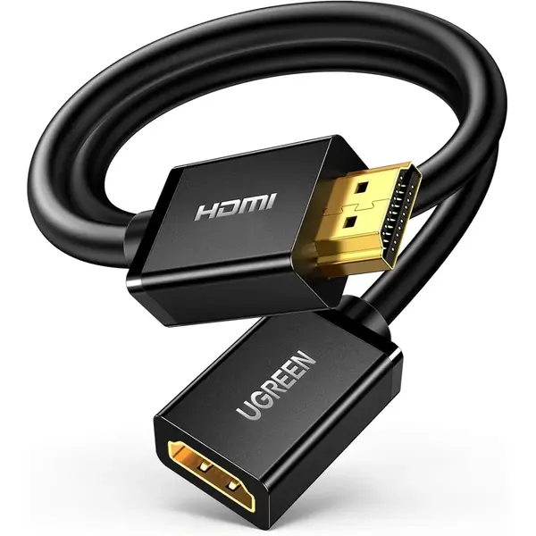 Ugreen HDMI Extension Cable 4K HDMI Extender 10FT Male to Female Adapter Cord Compatible with Roku TV Stick PS5 PS4 Xbox Laptop PC Nintendo Switch Blu Ray Player Google Chromecast Wii U HDTV (3M)