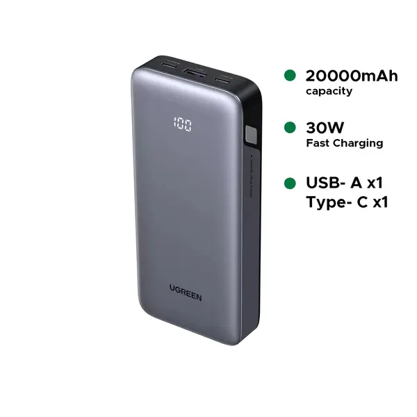 Ugreen 20000mAh 30W Fast Charging Power Bank