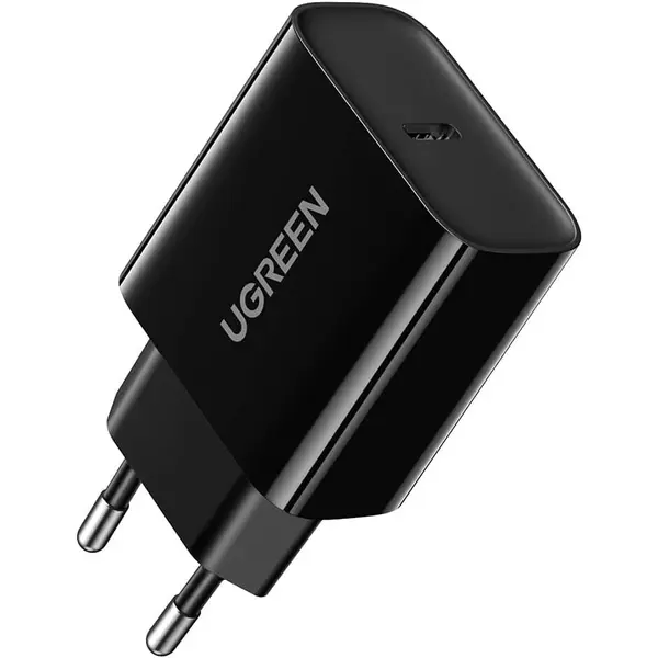 Ugreen 20W USB-C PD 3.0 Charger Compatible with iPhone 14 14 Pro 14 Pro Max 13 Pro 12 Pro 11 XR X iPad Pro Mini Air Galaxy S22 Plus S21 S20, Cable Not Included (Black)