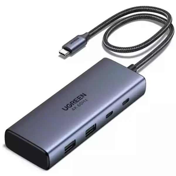 Ugreen 7-in-1 USB-C Hub Dual 4K@60Hz HDMI, 100W PD, 4x USB-A/C 10Gbps