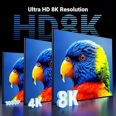 Ugreen 8K HDMI Cable 2.1 48Gbps Ultra High Speed Braided HDMI Cord 10K 8K@60Hz 4K@240Hz, eARC HDR10 HDCP 2.2 & 2.3, HDMI Cable Compatible with PS5/Xbox Series X/Roku TV/HDTV/Blu-Ray - 5m