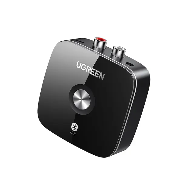 Ugreen Bluetooth 5.3 Receiver for Hi-Fi, 3.5mm Jack Aux and RCA Connection Low Latency Audio, Long Range, Dual Pairing, Bluetooth Adapter for HiFi Amplifier, Home Stereo, Speaker