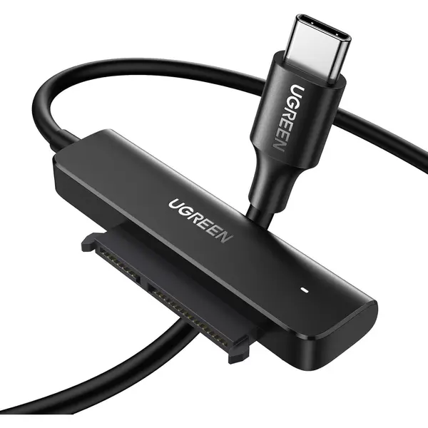 Ugreen SATA to USB-C Adapter Cable, USB C Hard Drive Reader for 2.5 Disk, Type C to SATA III Cable with UASP Compatible with SATA HDD SSD, MacBook Pro Air, USB C Laptop