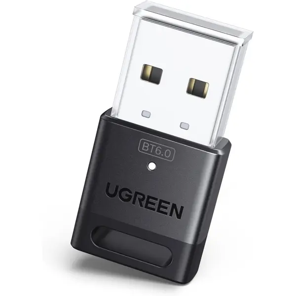 Ugreen USB Bluetooth Adapter for PC Bluetooth 6.0 Dongle Receiver EDR & BLE, Plug & Play for Windows 11/10/8.1 (Used)