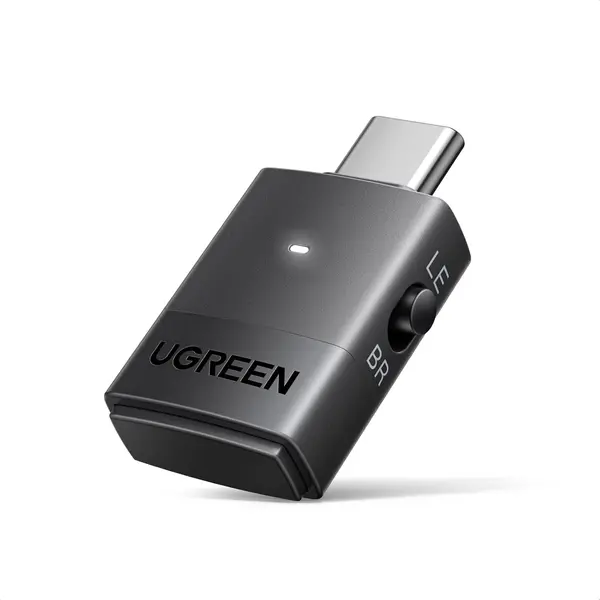 Ugreen USB-C Bluetooth Adapter for PS5 / PC with LE Audio, aptX Adaptive HD/aptX/SBC, Bluetooth 6.0 Transmitter, Dual Pairing & One-to-Many Broadcast for Wireless Headphones