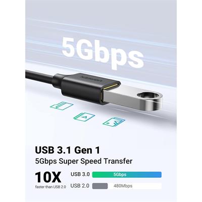 Ugreen USB-C to USB 3.1 Adapter, Type C Male to USB Female OTG Cable Compatible with MacBook Pro 2022, MacBook Air/Mini, iPad Mini/Pro 2022, Samsung Galaxy S22, Google Pixel