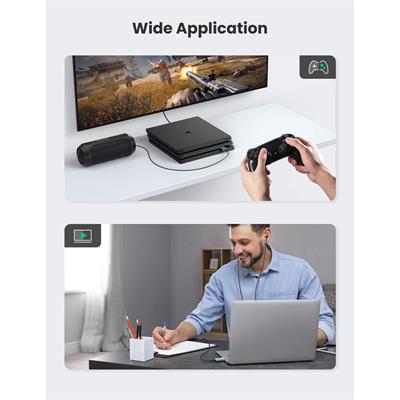 Ugreen USB to Audio Jack USB External Sound Card 3.5mm Audio Adapter 2 in 1 USB A to Aux TRRS Headphone Adapter Microphone Stereo Jack Aluminum Compatible with PS5 PC Windows Mac Linux Laptop Desktop
