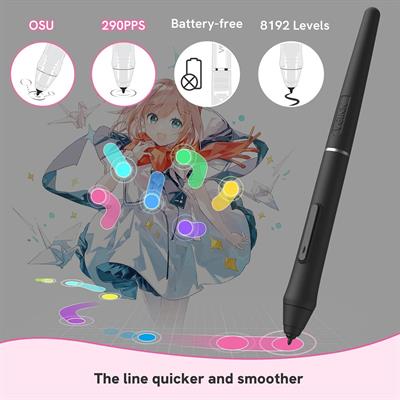 Veikk Creator Pop VK430 Pen Tablet: 4x3 Inch Ultra-Thin Portable Graphics Drawing Tablet, with Battery-Free Pen and 4 Customized Express Keys, Compatible with Windows,Mac, Linux and Android