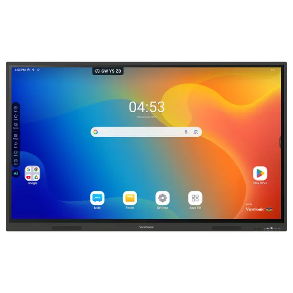 ViewSonic ViewBoard IN6505-C 65 Inch Google Certified EDLA Interactive Display, 8GB RAM, 128GB Storage
