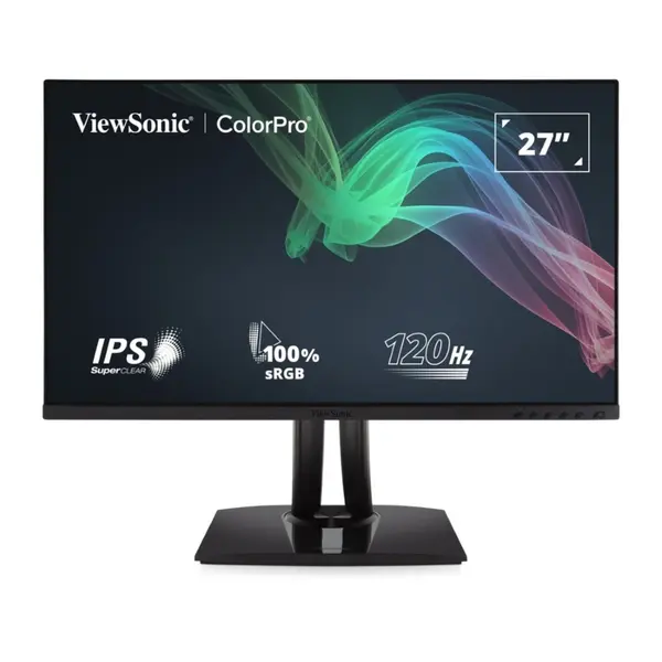 ViewSonic VP2756A-2K 27 Inch 120Hz IPS QHD 1440p Monitor with Advanced Ergonomics, 100% sRGB Rec 709, Pantone Validated, 90W USB C, HDMI, USB, and DisplayPort Inputs for Home and Office
