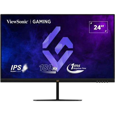 ViewSonic VX2479-HD-PRO 24" FHD SuperClear IPS Panel Gaming Monitor, Free Sync, 180Hz, 1ms, HDR10, HDMI, DP Port, Wide View Angle, sRGB 104%, Eye Care