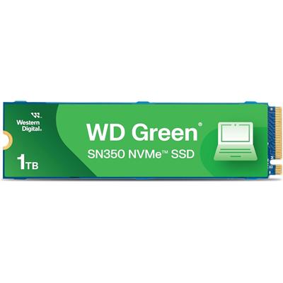 Western Digital WD Green SN350 1TB NVMe Internal SSD Solid State Drive - Gen3 PCIe, QLC, M.2 2280, Up to 3,200 MB/s - 